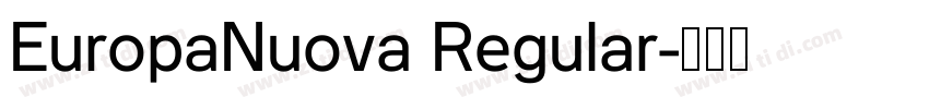 EuropaNuova Regular字体转换